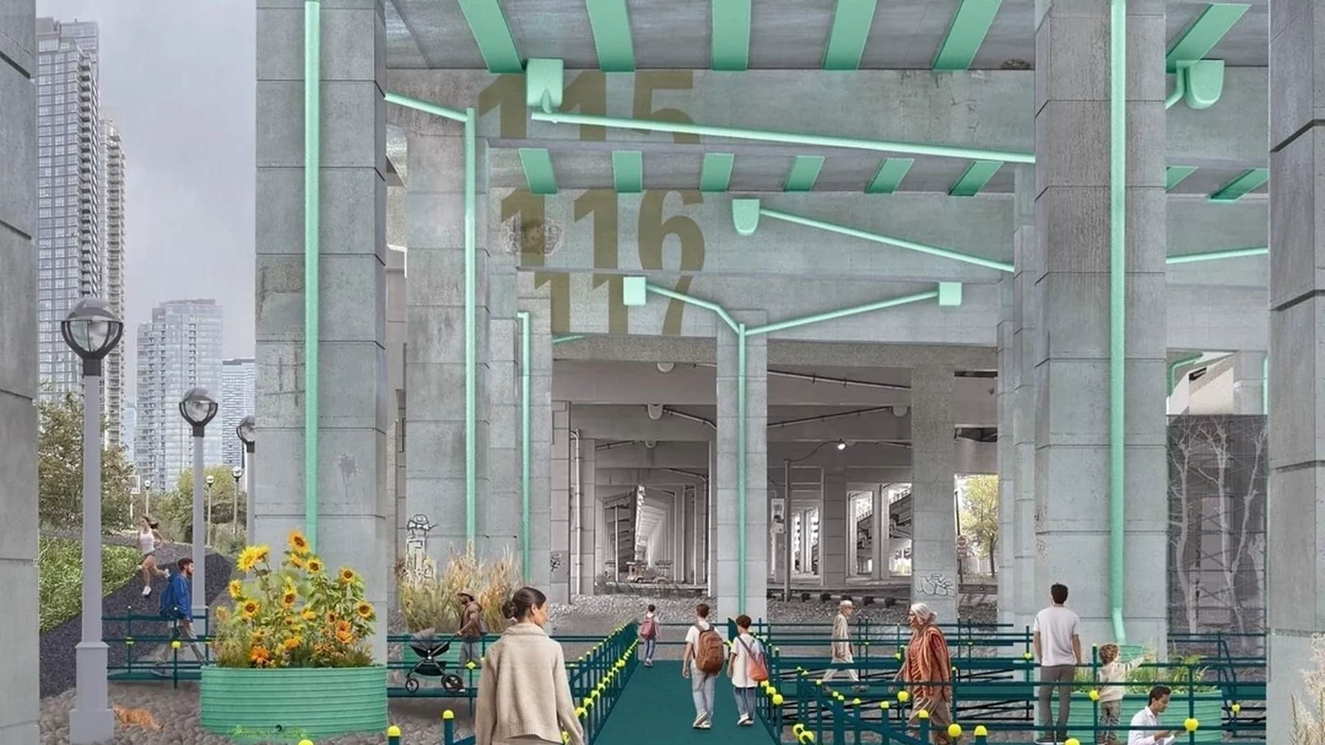 The Bentway Underpass by Samuel Engelking