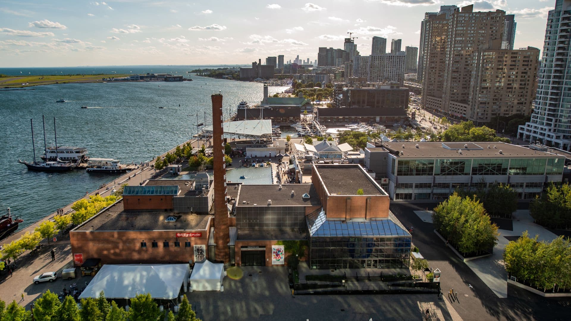 Elevated view of Power Plant in Toronto
